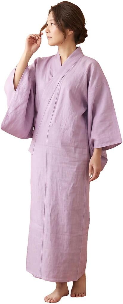 Amazon | [なごみや] 長襦袢 洗える 薄物用 夏用 本麻 カラー長襦袢 S